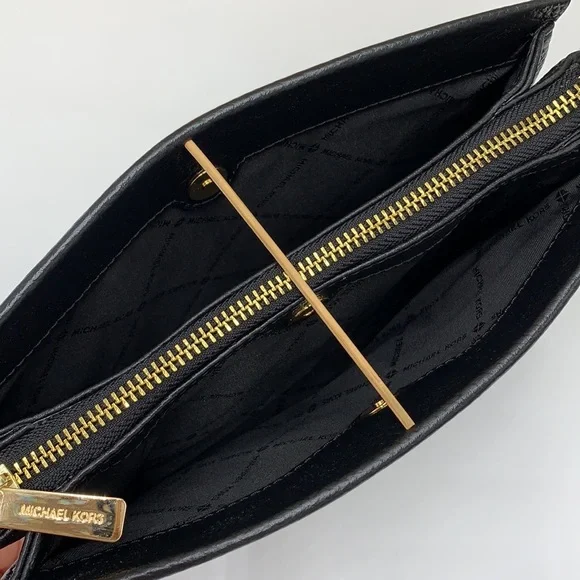 MICHAEL KORS LARGE TRIPLE XBODY BAG BLACK COLOR - Picture 7 of 16